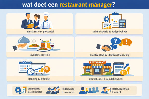 Alles over het beroep restaurant manager Wat doet een restaurant manager